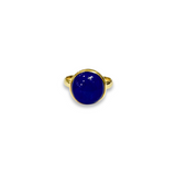 Alecia | 9ct Yellow Gold Bezelled Lapis Lazuli Ring