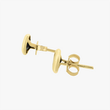 9K Yellow Gold Dark Blue Sapphire Stud Earrings, C8240MH