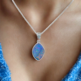 Solina | Australian Silver Opal Pendant