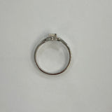 Lili | Solid White Opal Silver Ring