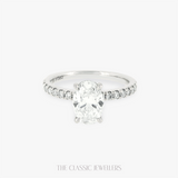 ADA |  2ct Oval with Hidden Halo and Accent- Ready To Ship