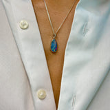 Australian Opal | Flow Sterling silver pendant