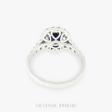 Corel | 18K WG Natural Parti Sapphire and Diamond Ring