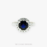 Corel | 18K WG Natural Parti Sapphire and Diamond Ring