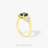 Gracie | 18K Yellow Gold Parti Sapphire and Diamond Ring
