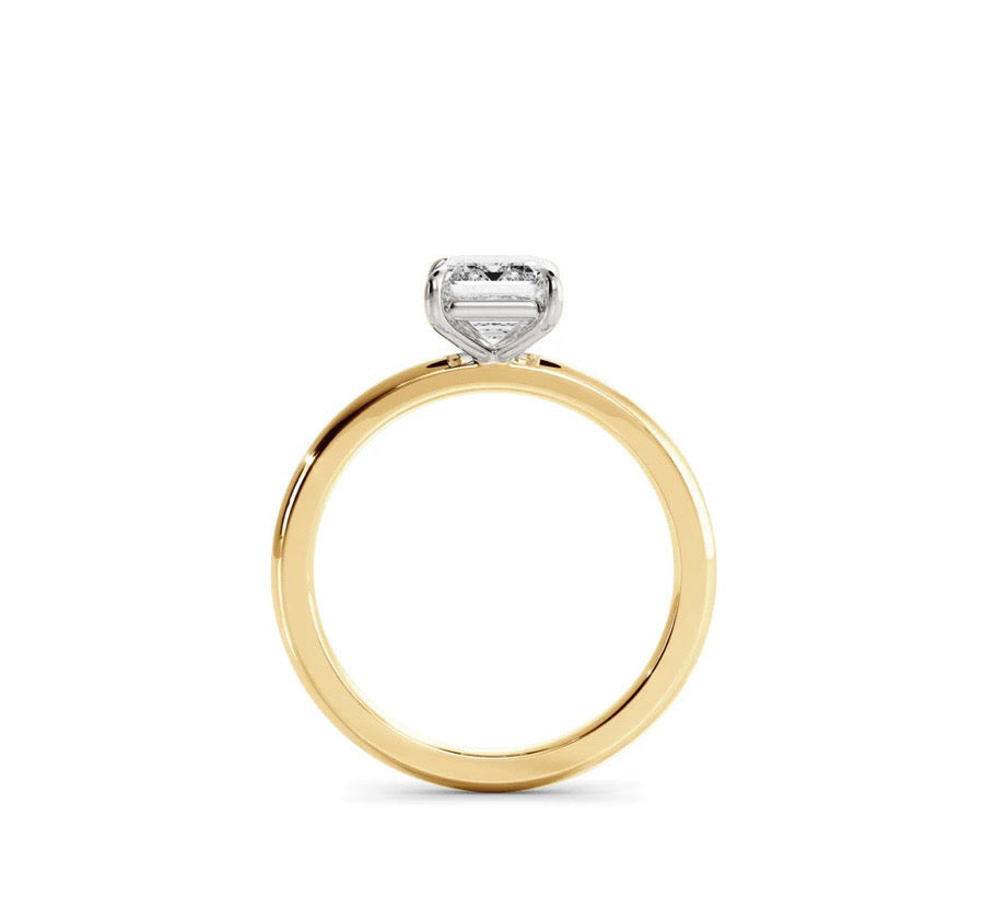 1ct Emerald Cut Lab Diamond Ring | Adelaide Engagement Ring