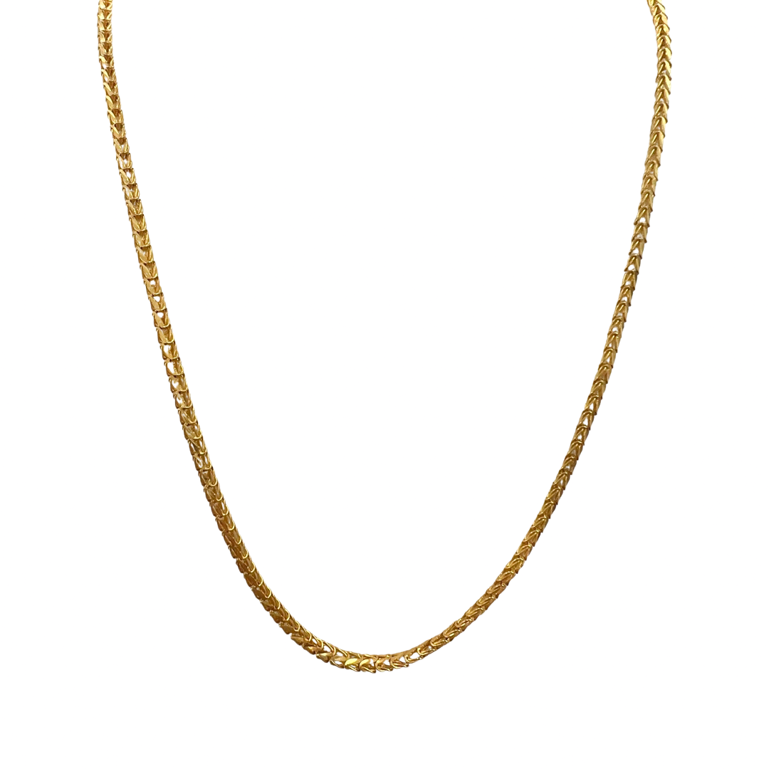 Mens wheat hot sale gold chain