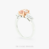 Rosabelle |  2 Tones Trilogy Ring Pink Diamond