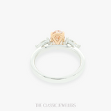 Rosabelle |  2 Tones Trilogy Ring Pink Diamond