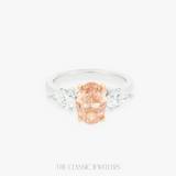 Rosabelle |  2 Tones Trilogy Ring Pink Diamond