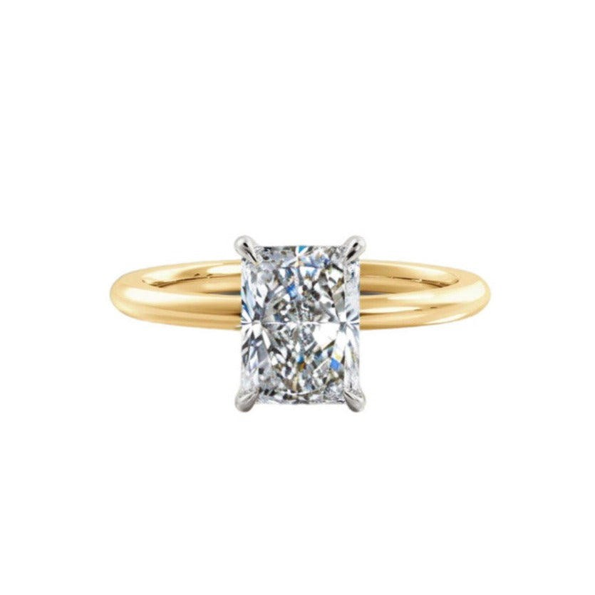 1ct Radiant Cut Lab Diamond Ring | Adelaide Engagement Ring