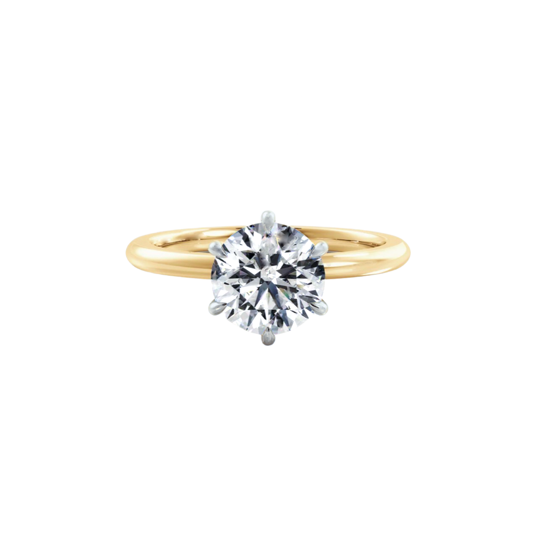 1ct Round Cut Lab Diamond Ring | Adelaide Engagement Ring