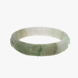 Paisley Fern Carved Jade Bangle - The Classic Jewellers