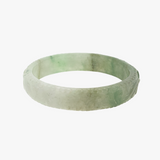 Paisley Fern Carved Jade Bangle - The Classic Jewellers