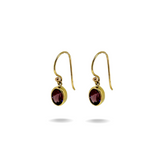 Arabella | 9ct Yellow Gold Garnet Rhodolite Earrings