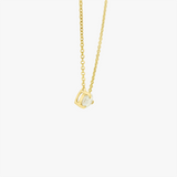 Camellia | 14K YG Petite Pear Necklace, 0.75ct D VVS1, 45cm