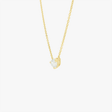 Camellia | 14K YG Petite Pear Necklace, 0.75ct D VVS1, 45cm