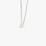 Camellia | 14K White Gold Petite Pear Diamond Necklace