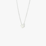 Camellia | 14K White Gold Petite Pear Diamond Necklace