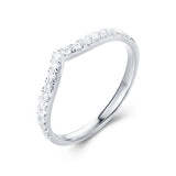 Curved Diamond Infinity Wedding Band - The Classic Jewellers