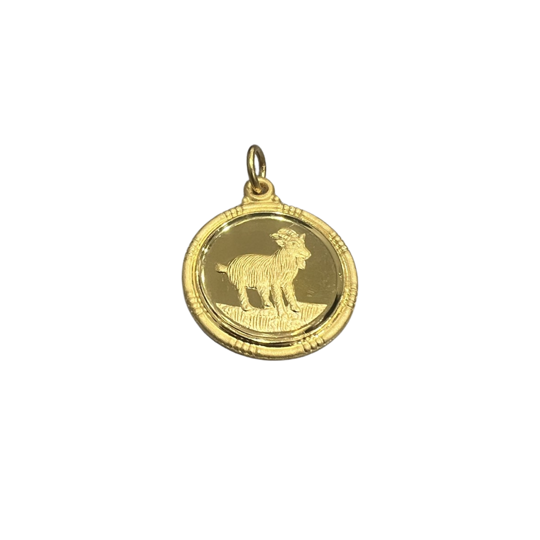 24k Zodiac Animal Pendant - The Classic Jewellers
