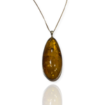 Amber Elongated Pendant - The Classic Jewellers