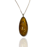 Amber Elongated Pendant - The Classic Jewellers