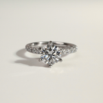 Dalaney | 1ct Round Diamond Ring - Ready To Ship - The Classic Jewellers