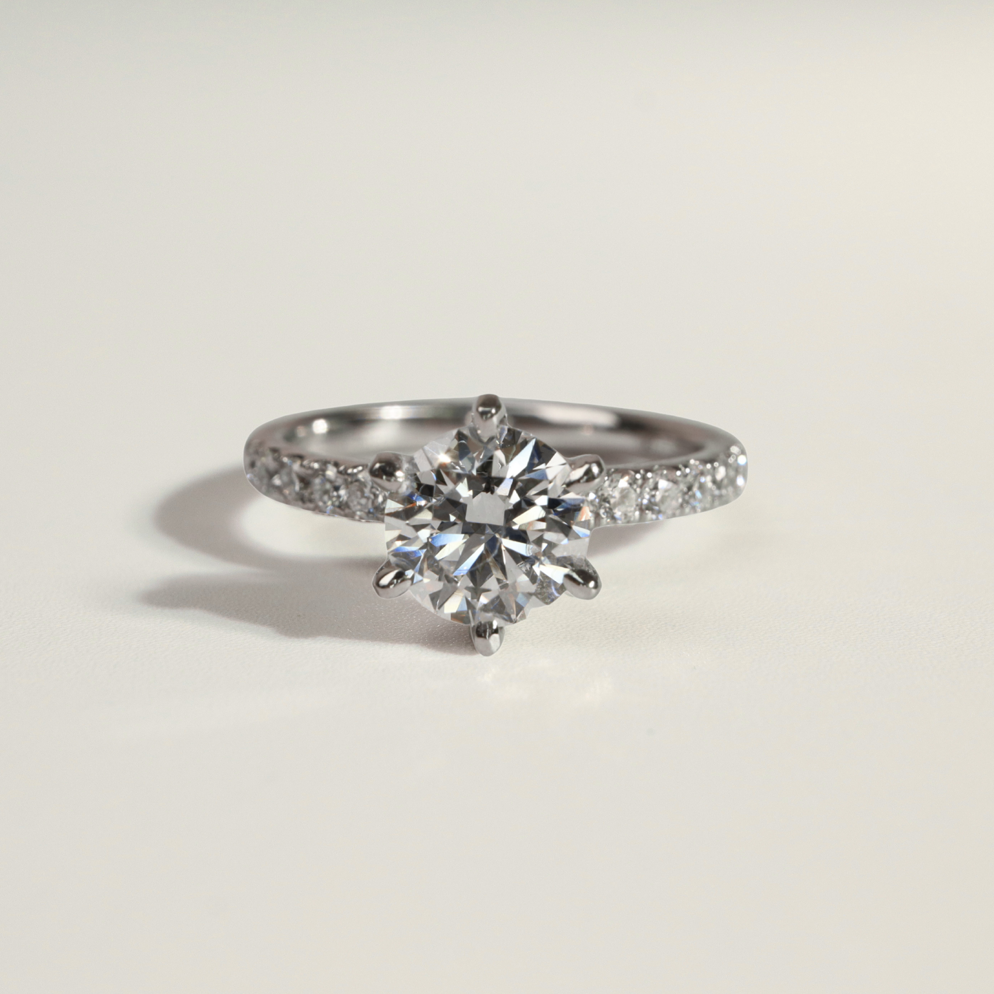 Dalaney | 1ct Round Diamond Ring - Ready To Ship - The Classic Jewellers