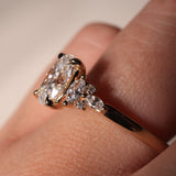 Quinn | 18K Yellow Gold 1ct Oval Lab, Engagement Ring