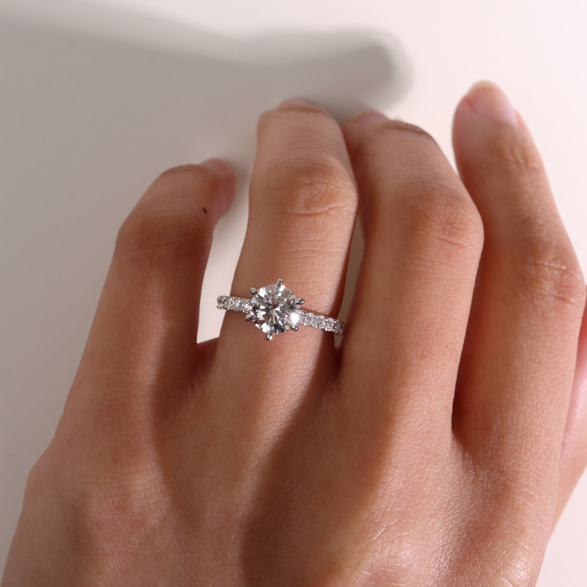 Dalaney | 1ct Round Diamond Ring - Ready To Ship - The Classic Jewellers