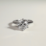 Portia | Platinum 1.7CT Round Diamond Ceremonial Solitaire Ring - Ready To Ship - The Classic Jewellers