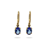 9ct Yellow Gold Tanzanite Earrings