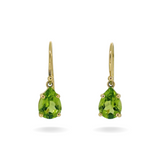 Pea | 18ct Yellow Gold Peridot Drop Earrings