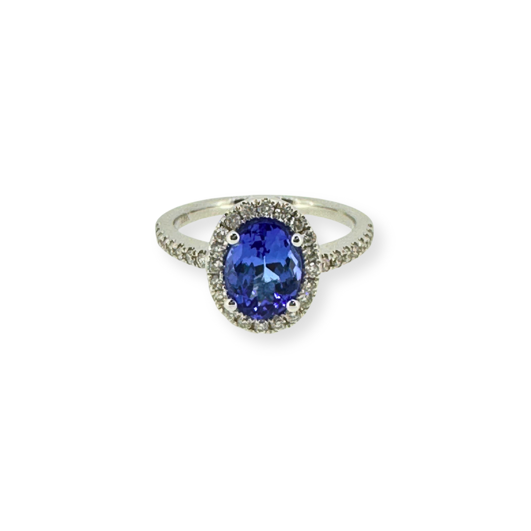 18ct White Gold Tanzanite Ring