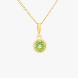 Weiss | 9K YG Peridot Bezel Pendant