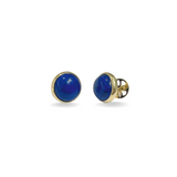 Jocelin | 9ct Yellow Gold Lapis Lazuli Stud Earrings