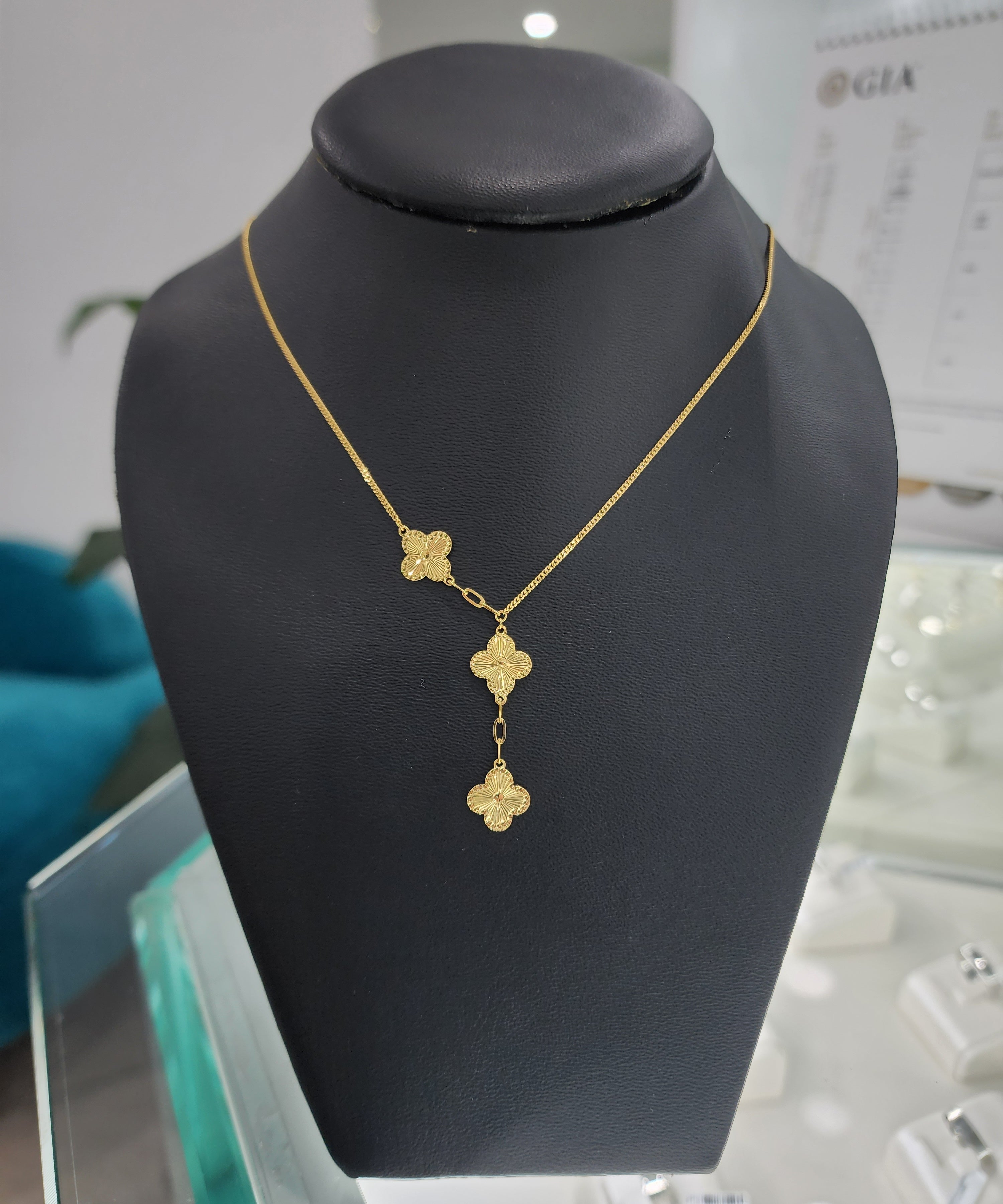 Cleo | Trilogy Clover Necklace - The Classic Jewellers
