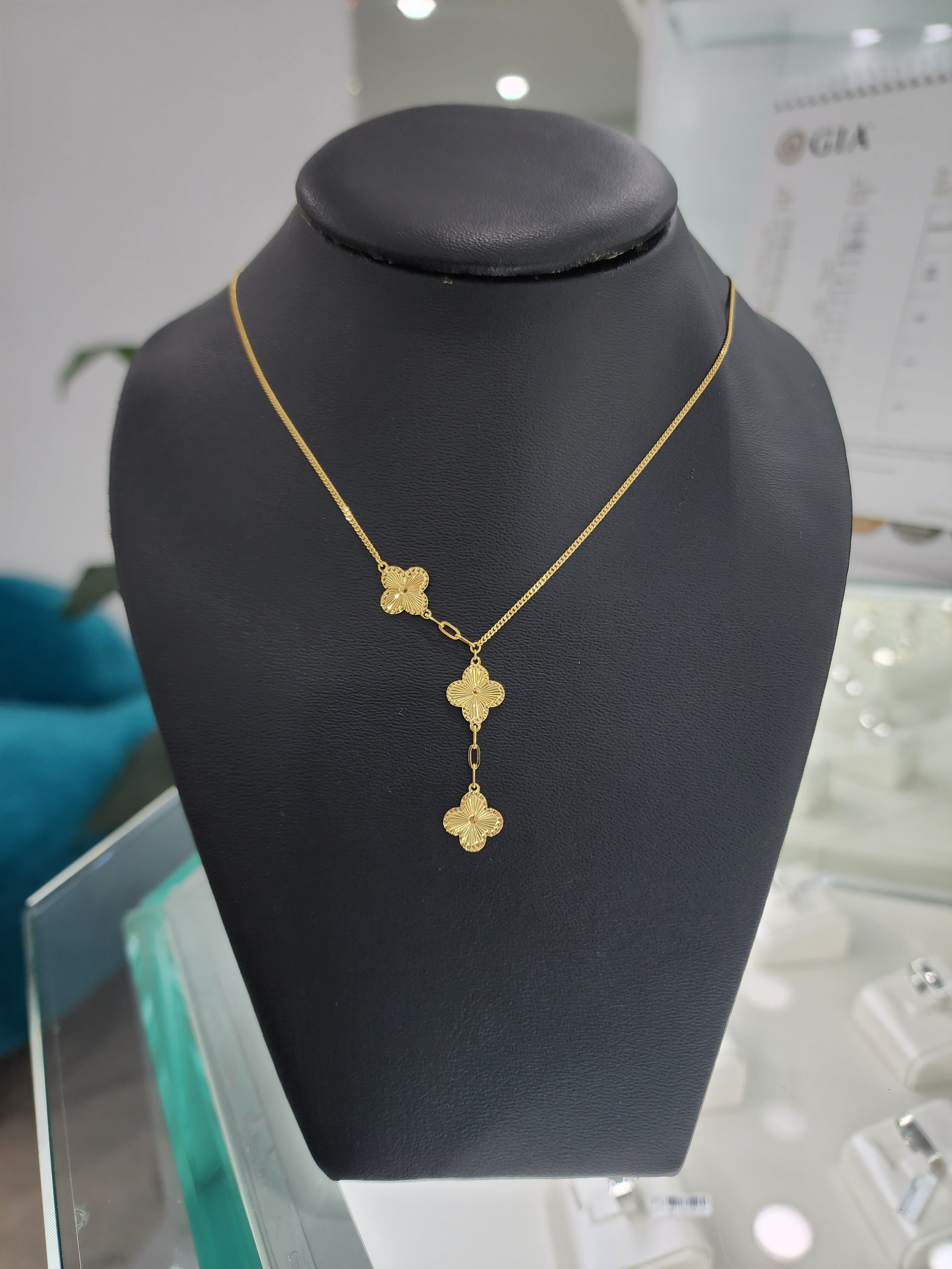 Cleo | Trilogy Clover Necklace - The Classic Jewellers