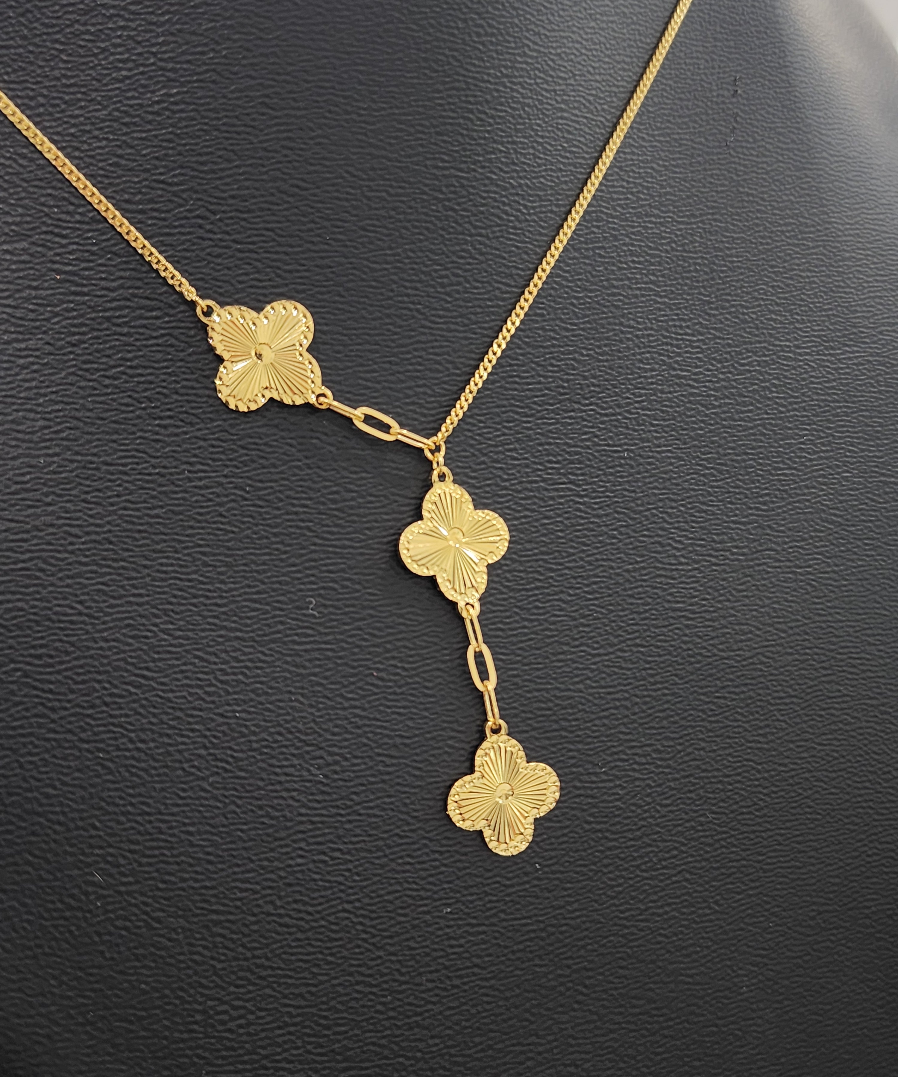 Cleo | Trilogy Clover Necklace - The Classic Jewellers