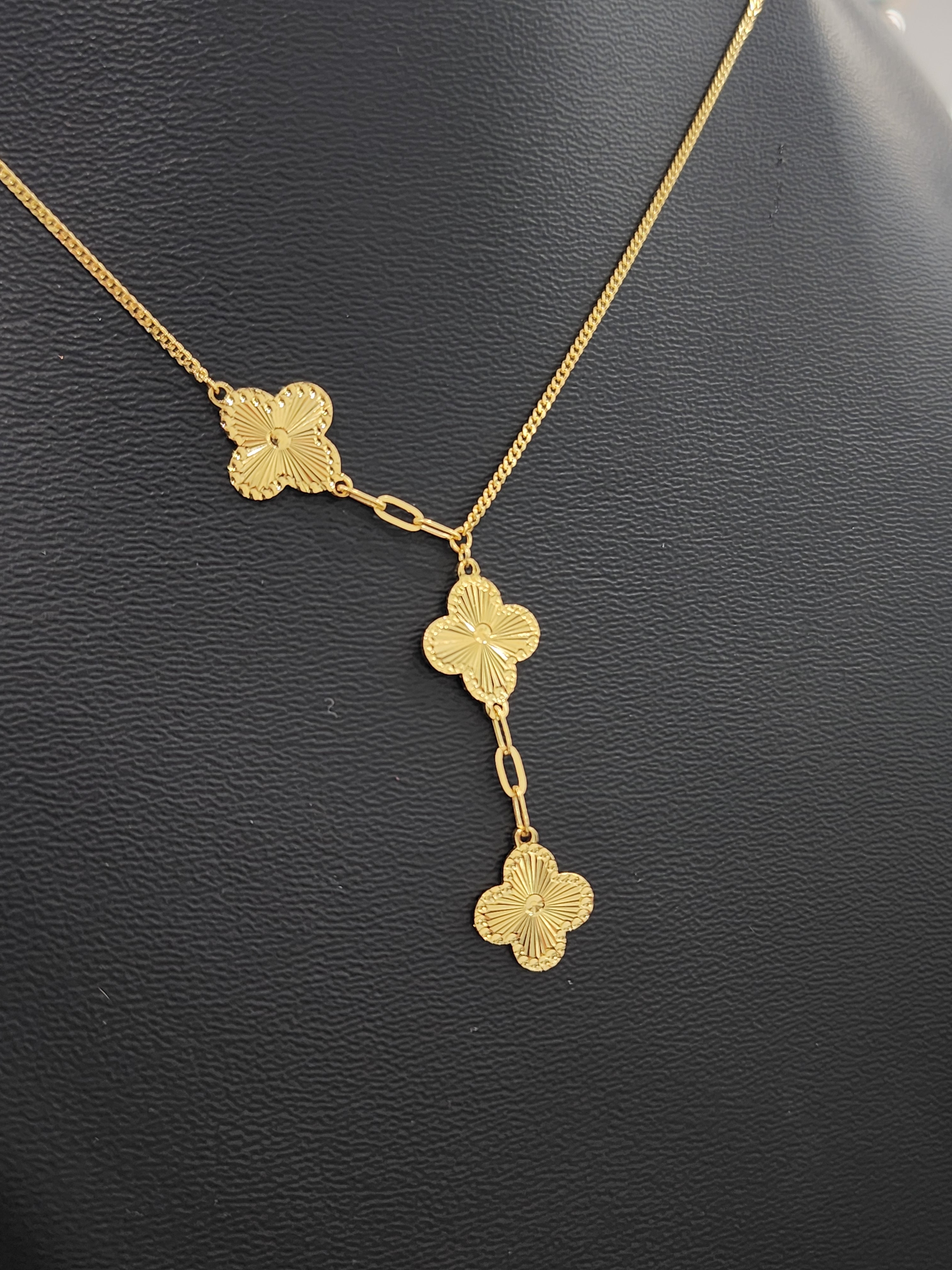 Cleo | Trilogy Clover Necklace - The Classic Jewellers