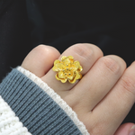 Lei | 24K Yellow Gold Flower Ring - The Classic Jewellers