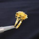Lei | 24K Yellow Gold Flower Ring - The Classic Jewellers