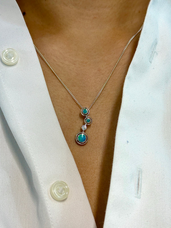 Australian Opal | Charlotte Sterling Silver Pendant