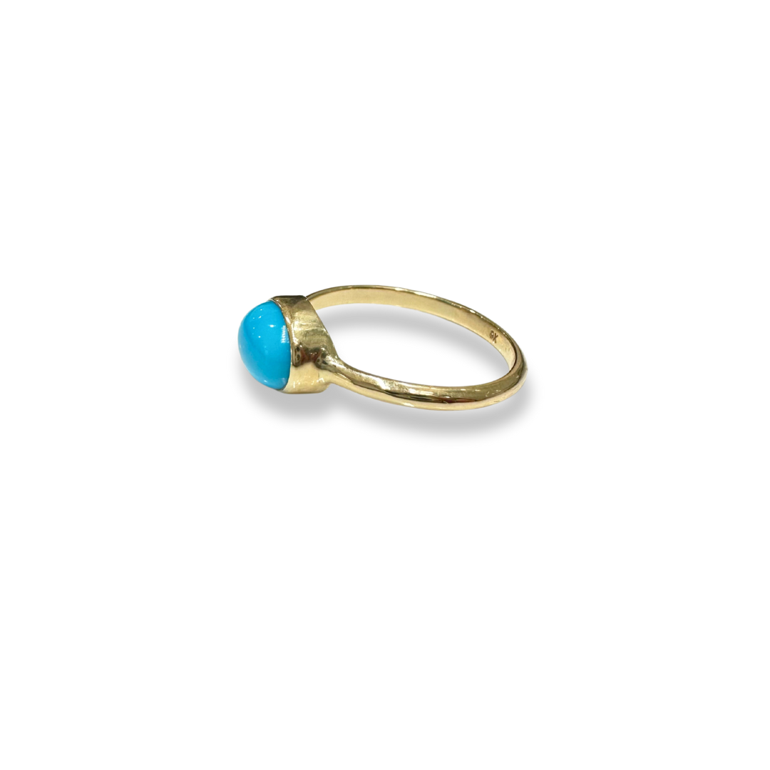 Tide | 9ct Yellow Gold Arizona Turquoise Ring