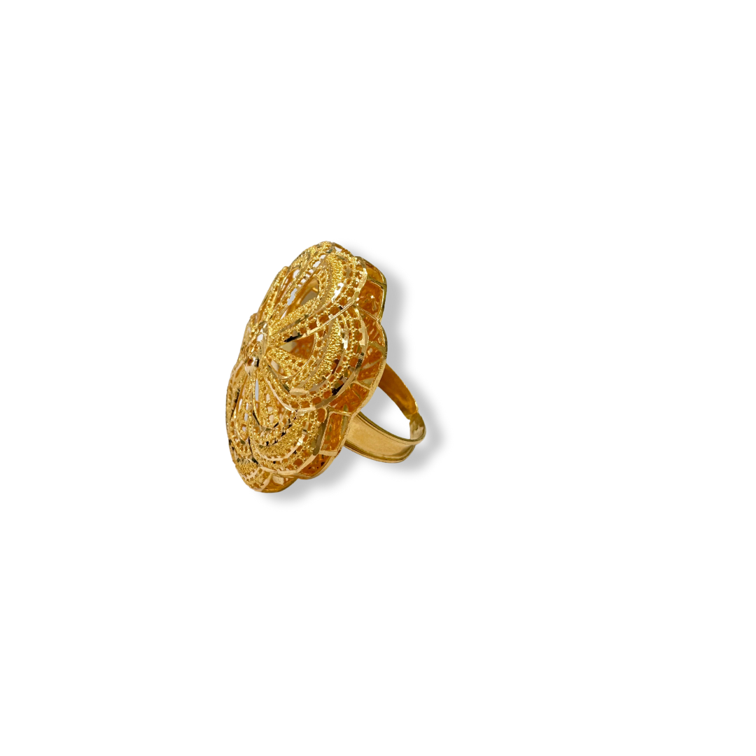 21K Gold | Jakki Diamond Cut Ring