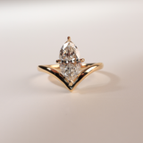 Mirren | 18K Yellow Gold 1.15ct Marquise Lab Diamond Engagement Ring