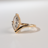 Mirren | 18K Yellow Gold 1.15ct Marquise Lab Diamond Engagement Ring