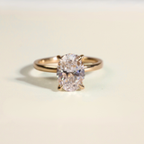 GEMMA | 1.50ct Oval Diamond With Hidden Halo- Ready To Ship - The Classic Jewellers