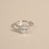 ADA | 1.5ct Oval with Hidden Halo and Accent Diamonds- Ready To Ship